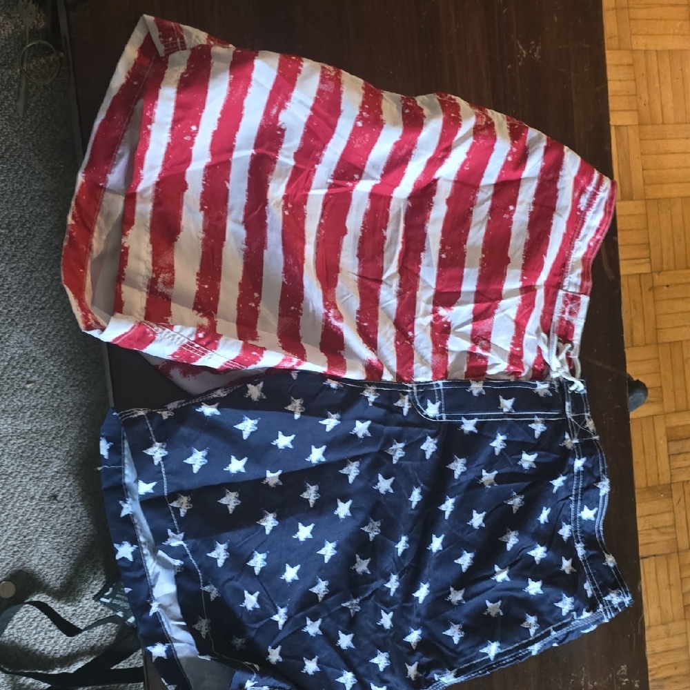Trunk Red and Blue Swim Shorts